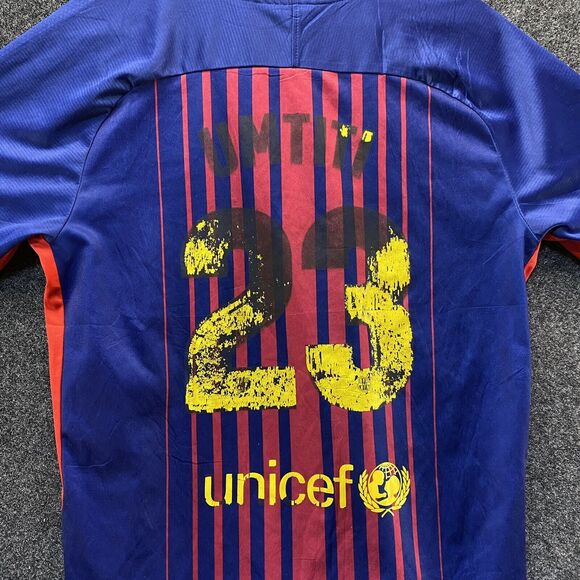 FC Barcelona 2017-2018 Samuel Umtiti #23 Football Soccer Jersey Youth Large - Picture 4 of 9